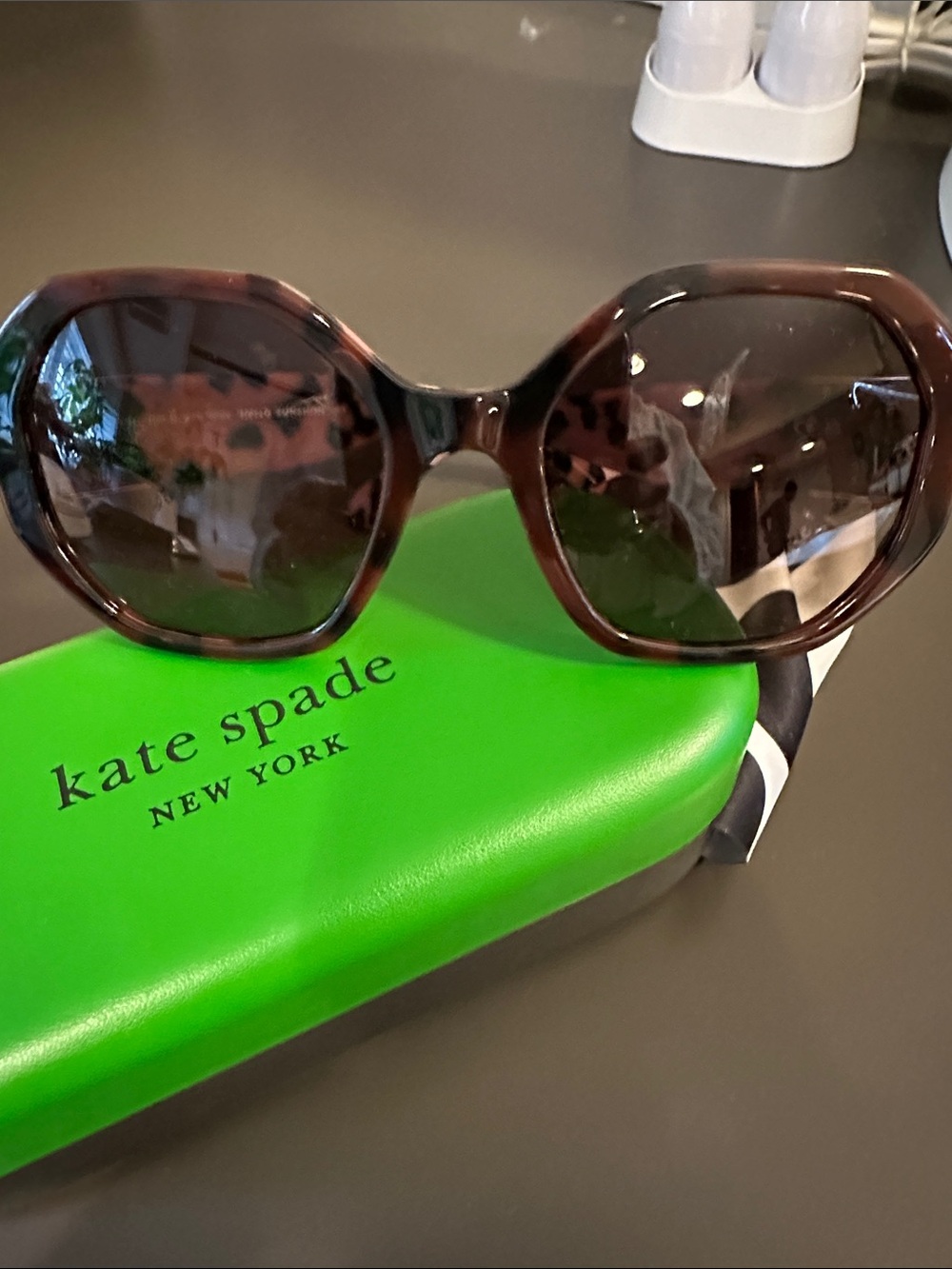 Kate Spade Flynnie sunglasses pink tortoise BNWOT